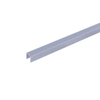 C10 Profil aluminiu pentru gresie 10 mm, 2.5 m, Silver Matt