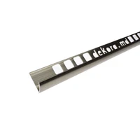 Z10, Profil aluminiu pentru gresie 10 mm, colț exterior, 2.5m, Champagne Polish