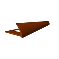 Profil PVC, Cafeniu deschis, 8 mm extern pentru gresie, 2.5 m