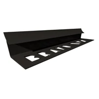 Profil PVC, Negru, 9 mm, intern, pentru gresie, 2.5 m