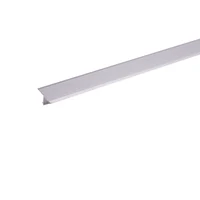 T15, Profil T din aluminiu pentru rosturi de dilatare, 2.5 m, Silver Matt