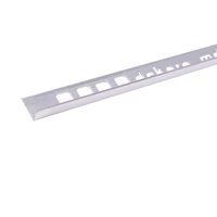 L8, Profil aluminiu pentru gresie 8 mm, 2.5 m, Silver Matt
