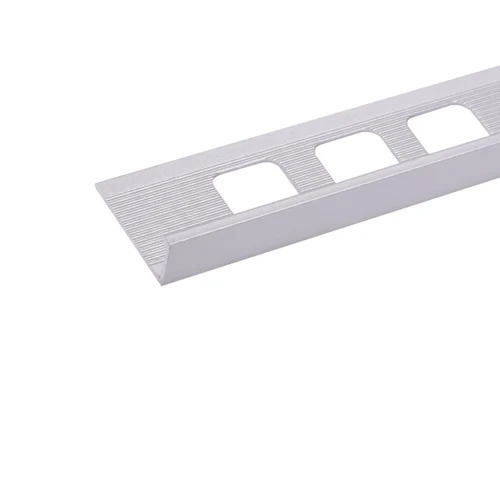 L12, Profil aluminiu pentru gresie 12 mm, 2.5 m, Silver Matt