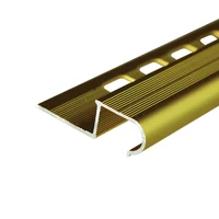 S2, Profil aluminiu pentru trepte, incorporabil, semirotund, 2 m, Gold Matt 2