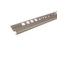S2, Profil aluminiu pentru trepte, incorporabil, semirotund, 2 m, Champagne