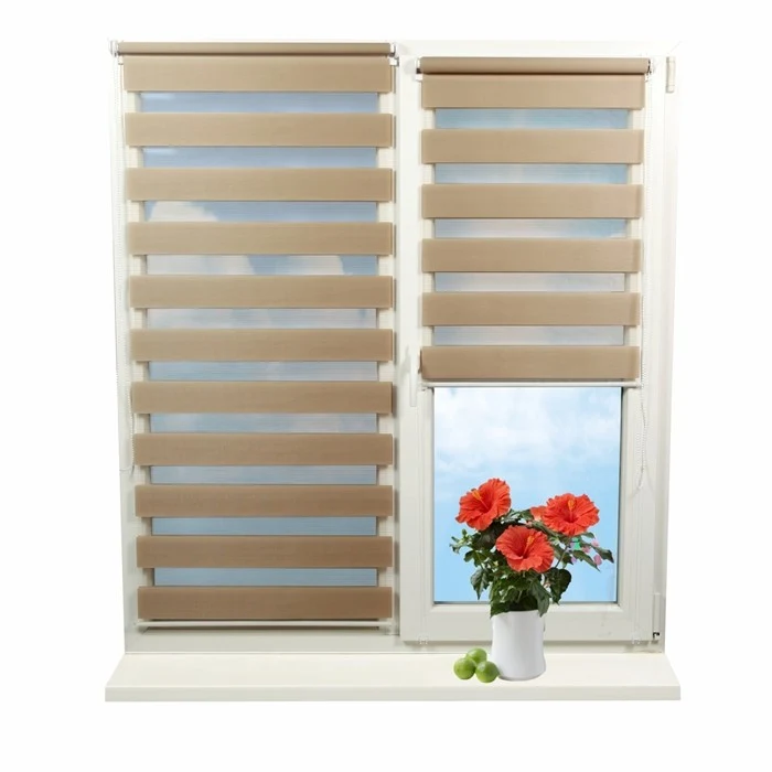 Jaluzele rulou Zi-Noapte BH-02 Cafe-Latte 0,65x1,70 m 5