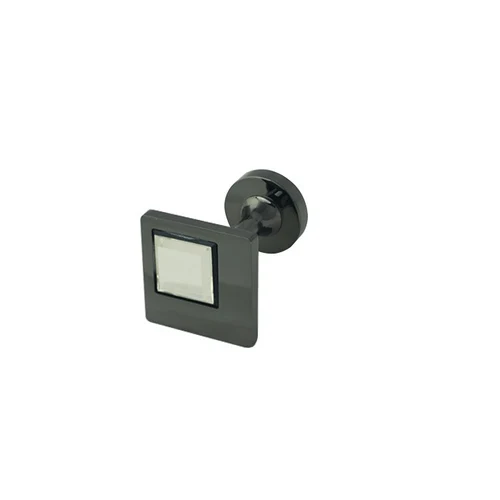 Fixator metalic pentru draperii, QUADRO CRISTALO, Onyx