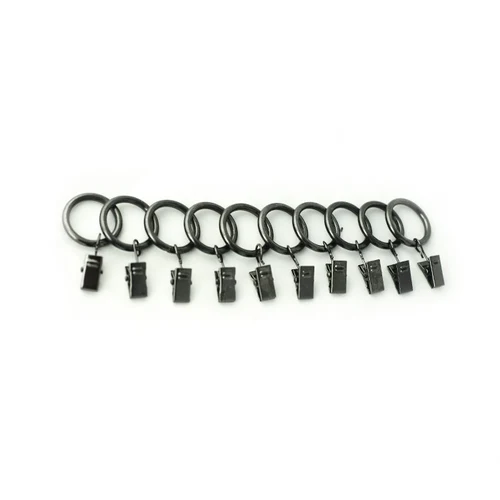 Inel din metal cu clește LEVITA16, Onyx, 32 mm