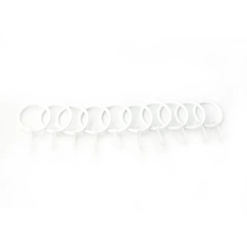 Inel din metal cu cârlig PRESTIGE25, Alb 43 mm