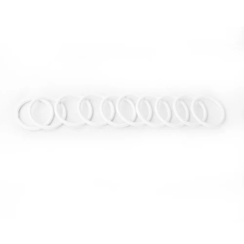 Inel din metal PRESTIGE25, Alb 43 mm
