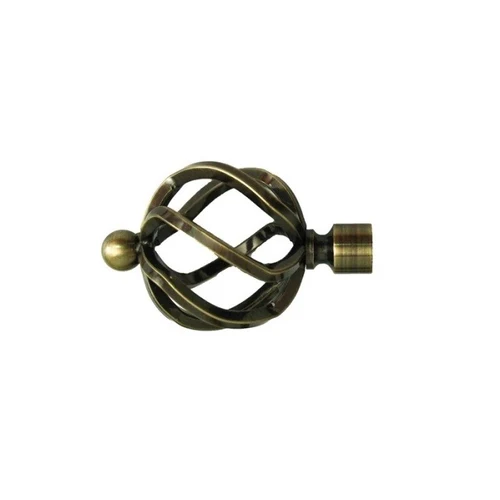 Cap ornamental VORTIS pentru galerii LEVITA16, diametru 16mm, Antik