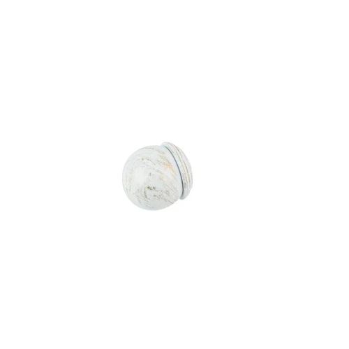 Cap ornamental SELENA pentru galerii LEVITA16, diametru 16mm, Alb Antik