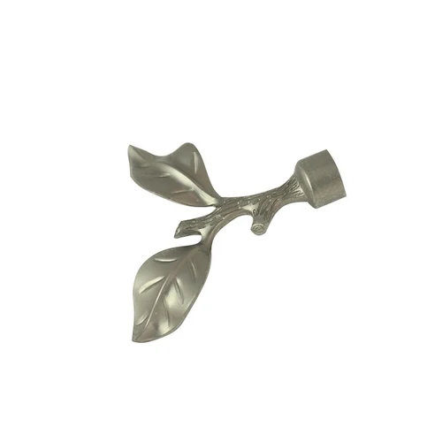 Cap ornamental FOGLI pentru galerii LEVITA16, diametru 16mm, Satin