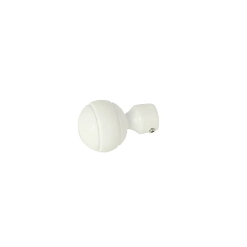 Cap ornamental APOLLO pentru galerii LEVITA16, diametru 16mm, Alb