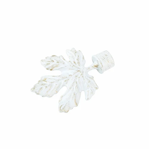 Cap ornamental ACERO pentru galerii LEVITA16, diametru 16mm, Alb Antik