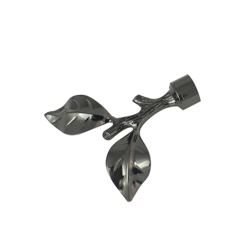 Cap ornamental FOGLI pentru galerii LEVITA16, diametru 16mm, Onyx