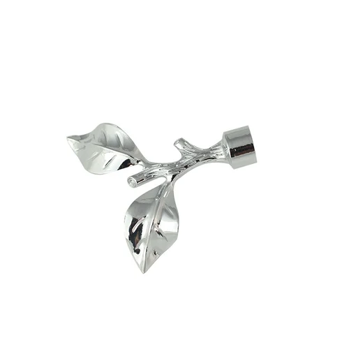 Cap ornamental FOGLI pentru galerii LEVITA16, diametru 16mm, Chrome