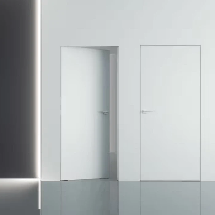 Двери FILOMURO SCANDI, 60/70/80/90 × 200 см, коробка матовый серебристый 6