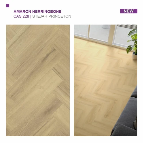 Композитный пол SPC Арбитон коллекция AMARON HERRINGBONE EIR, Дуб Принстон, CAS 228