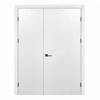 Комплект белых двустворчатых дверей Meridian