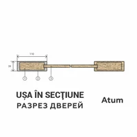 Комплект двустворчатых дверей Atum Pro 27 Antic Loft BG 6