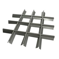 Tavane suspendate metalice Grigliato Pyramidal (modul 150*150) 5