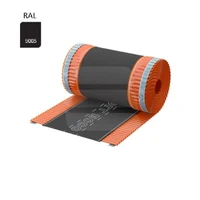 Коньковая вентлента ROLL ECCO 310 мм × 5 м, RAL 9005, чёрная