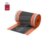 Коньковая вентлента ROLL ECCO 310 мм × 5 м, RAL 3011, вишнёвая