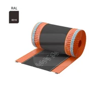 Коньковая вентлента ROLL ECCO 180 мм × 5 м, RAL 8019, коричневая