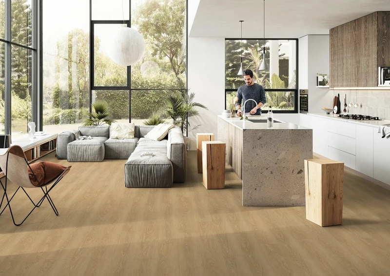 Pardoseala GERFLOR Rigid Senso Clic 2, MEADOW TAUPE, 1506 2